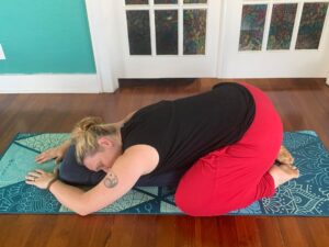 yoga for the luteal phase includes childs pose